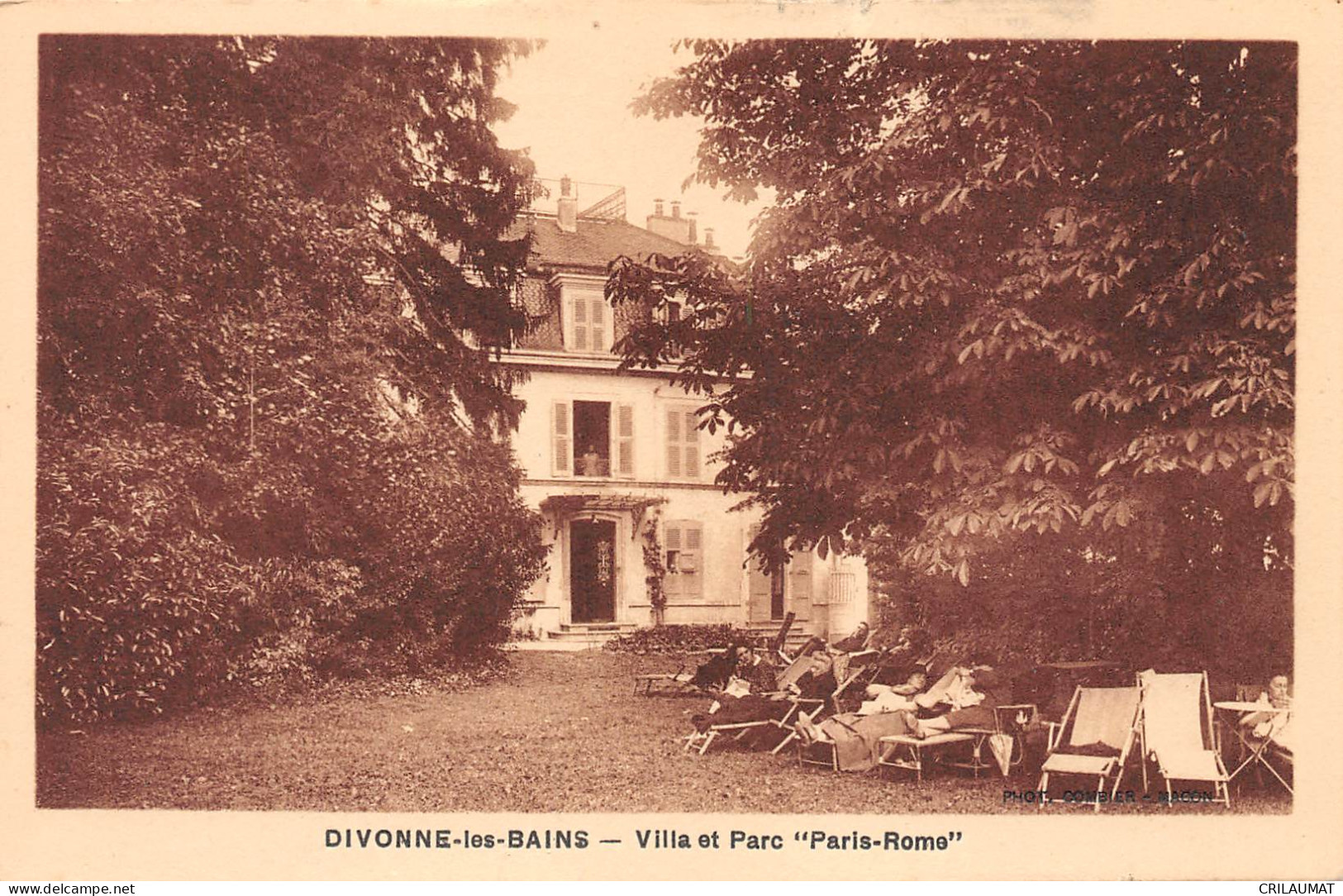 01-DIVONNE-LES-BAINS-Villa Et Parc "Paris-Rome"-N 6004-D/0377 - Divonne Les Bains