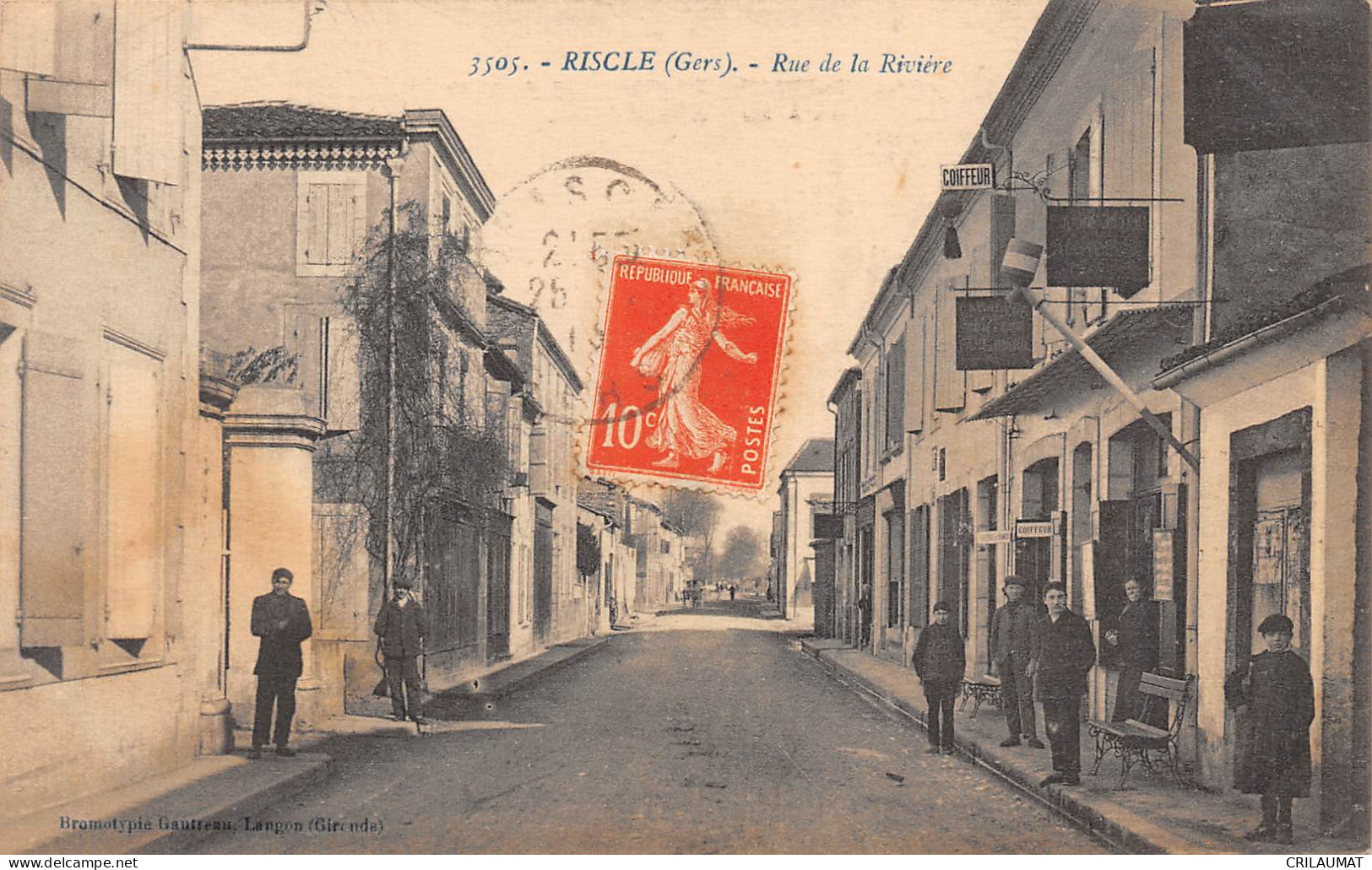 32-RISCLE-Rue De La Riviére-N 6005-B/0111 - Riscle