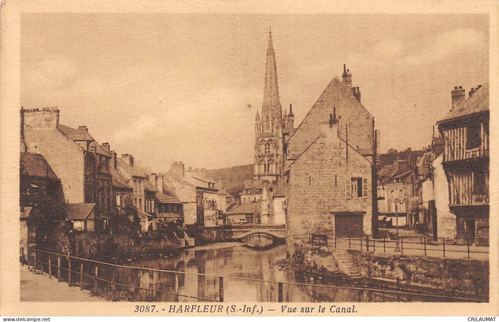 76-HARFLEUR-Vue Sur Le Canal-N 6005-B/0055 - Harfleur