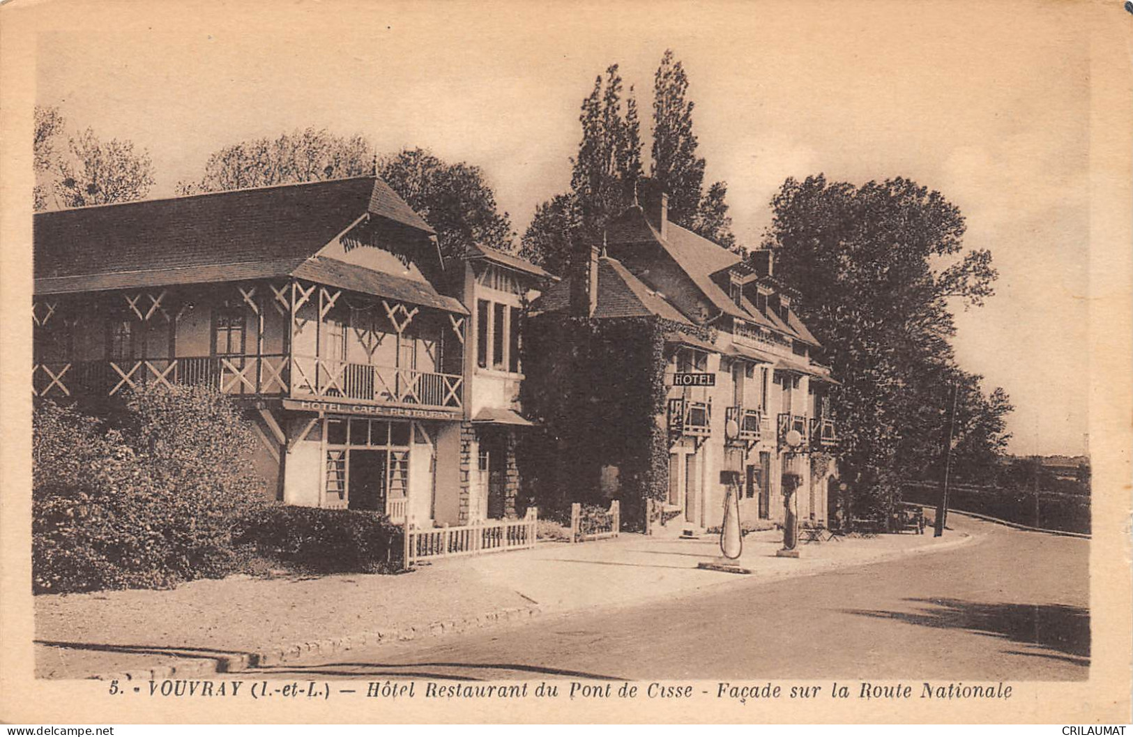 37-VOUVRAY-Hotel Restaurant Du Pont De Cisse-N 6005-B/0039 - Vouvray