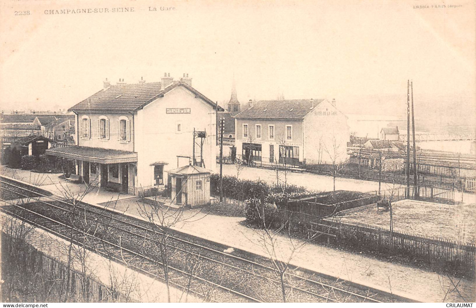 77-CHAMPAGNE SUR SEINE-La Gare-N 6004-H/0235 - Champagne Sur Seine