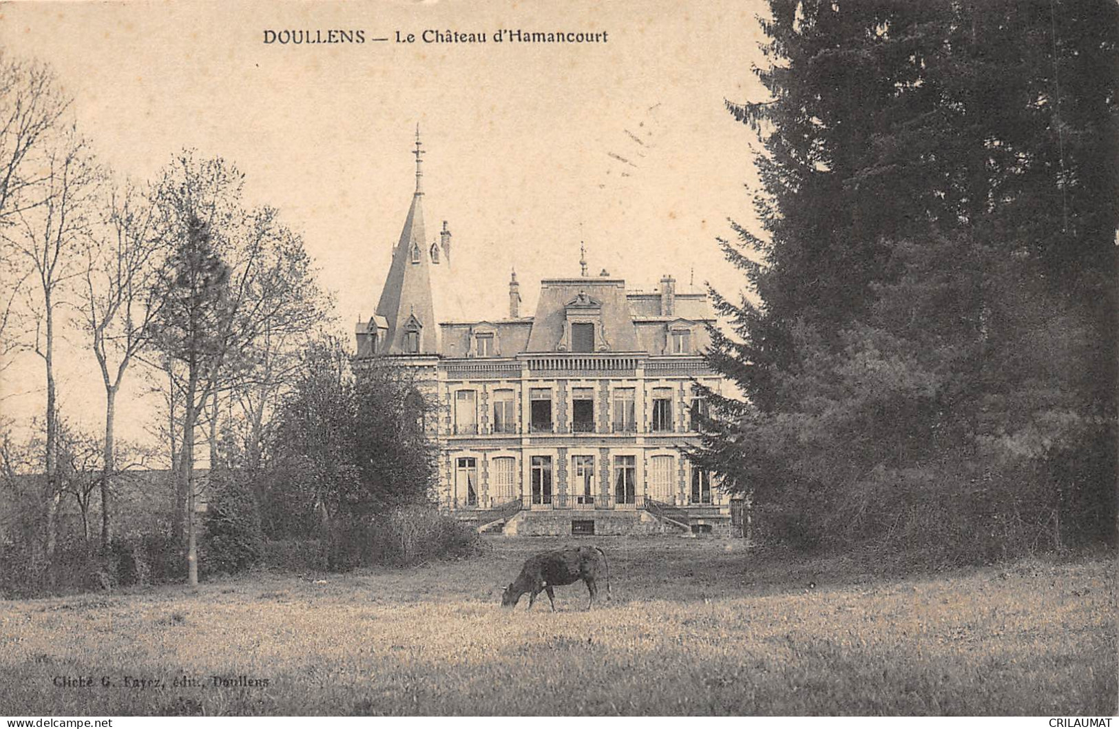 80-DOULLENS-Chateau D'Hamancourt-N 6004-H/0229 - Doullens