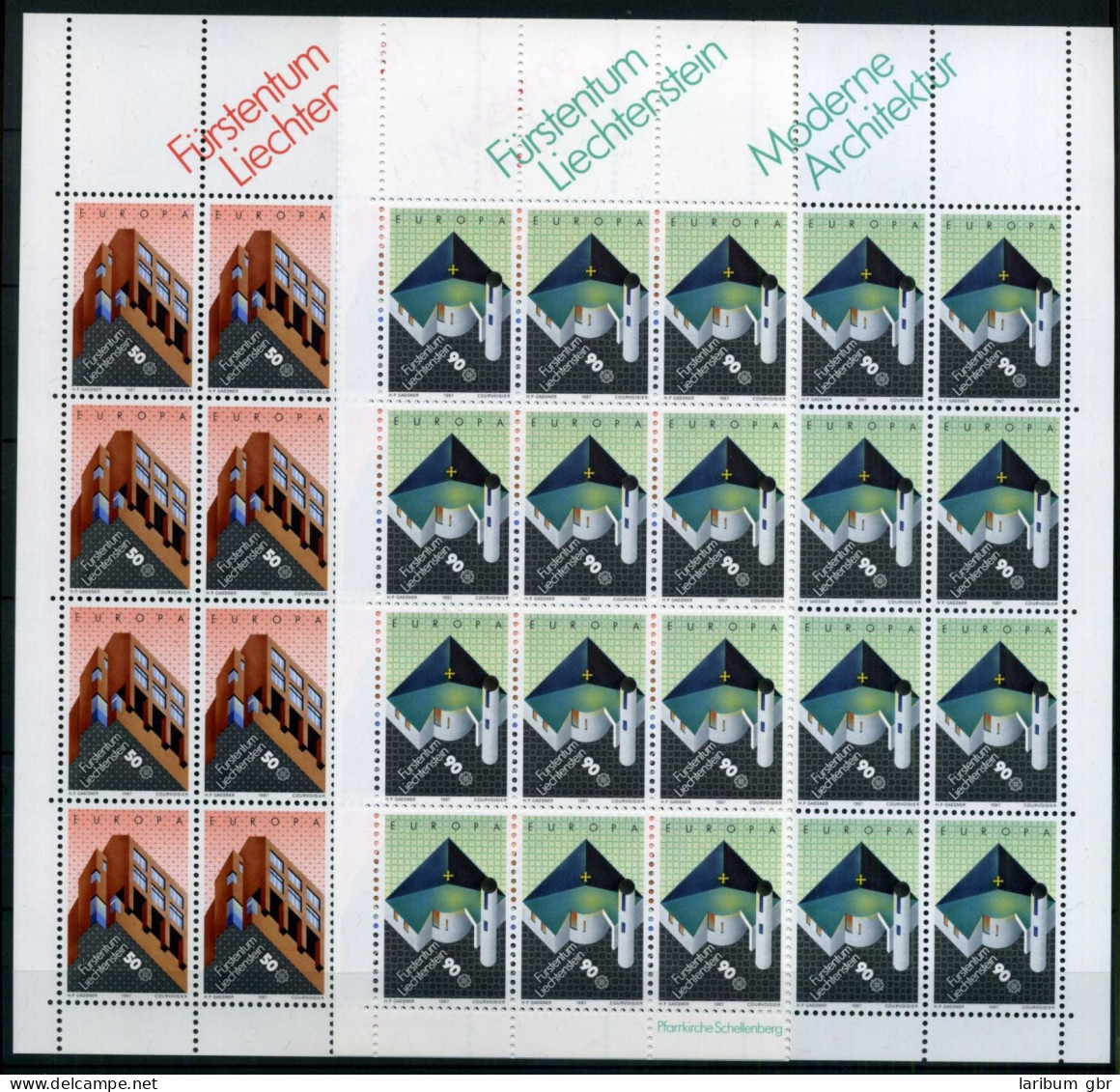 Liechtenstein 916-917 Postfrisch Als Kleinbögen, Cept 1987 #IG966 - Other & Unclassified