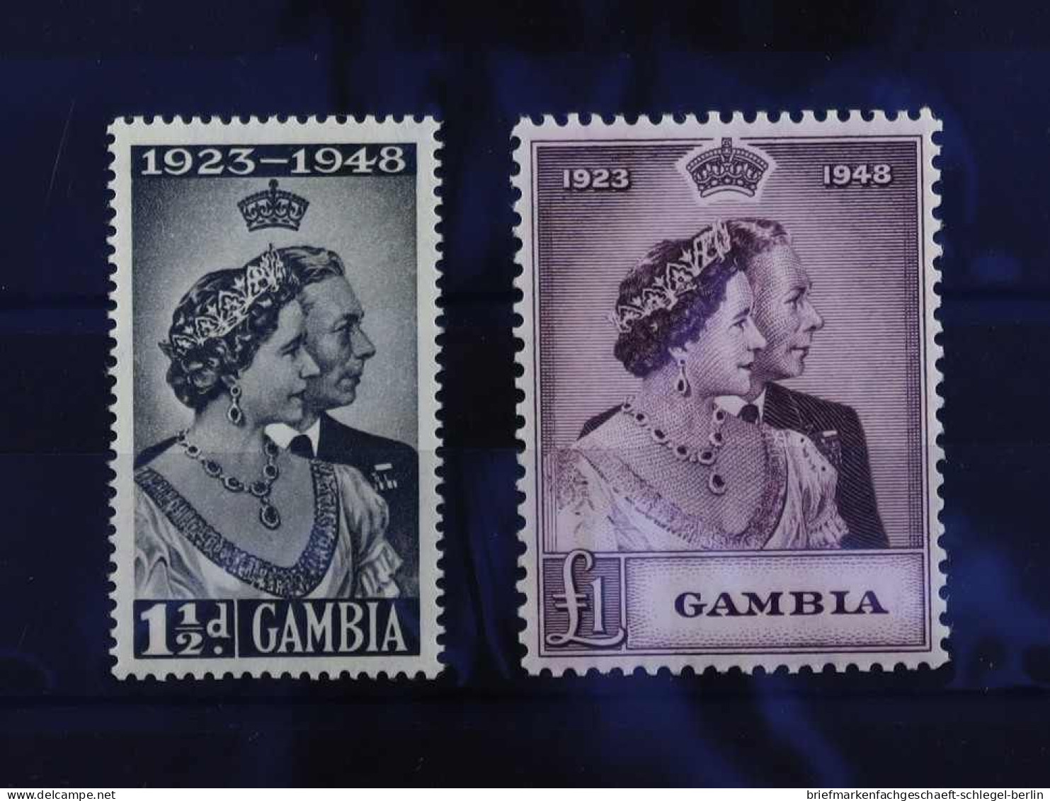 Gambia, 1948, 141 - 142, Postfrisch - Gambia (1965-...)