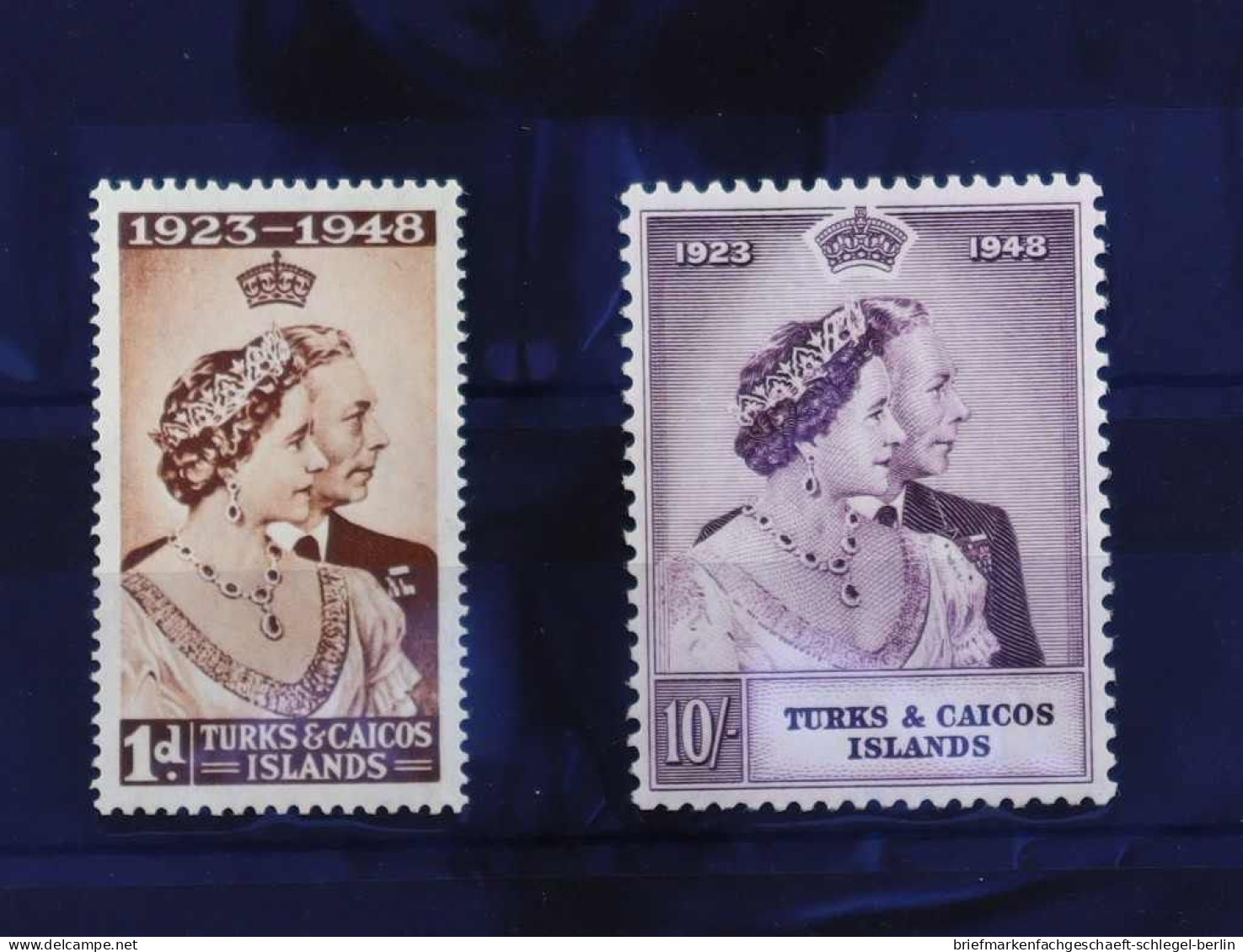 Turks U. Caicos Inseln, 1948, 134 - 135, Postfrisch - Turks And Caicos