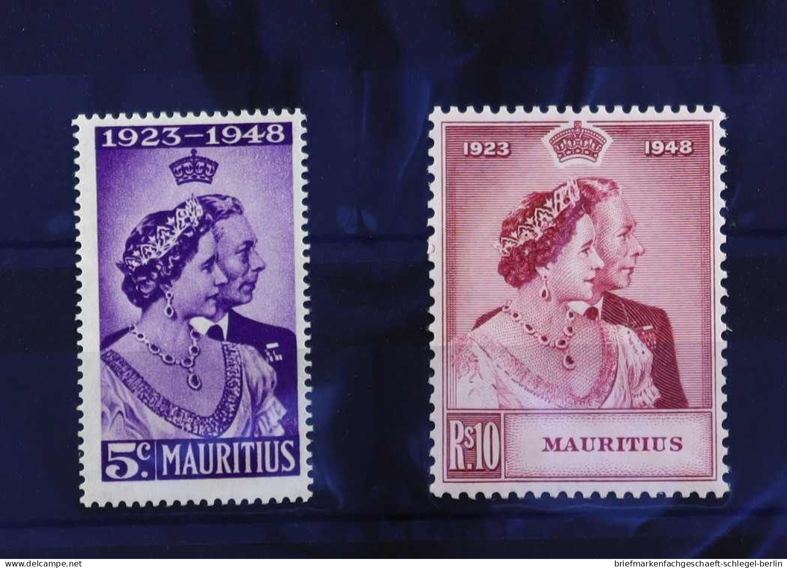 Mauritius, 1948, 221 - 222, Postfrisch - Mauritius (1968-...)