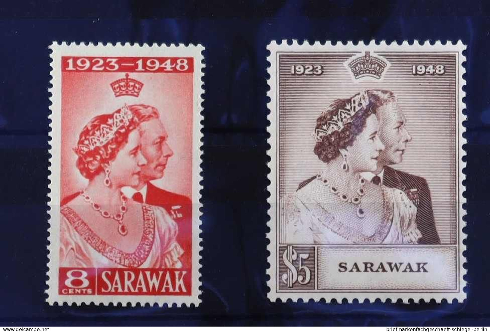 Malaiische Staaten Sarawak, 1948, 165 - 166, Postfrisch - Altri - Asia