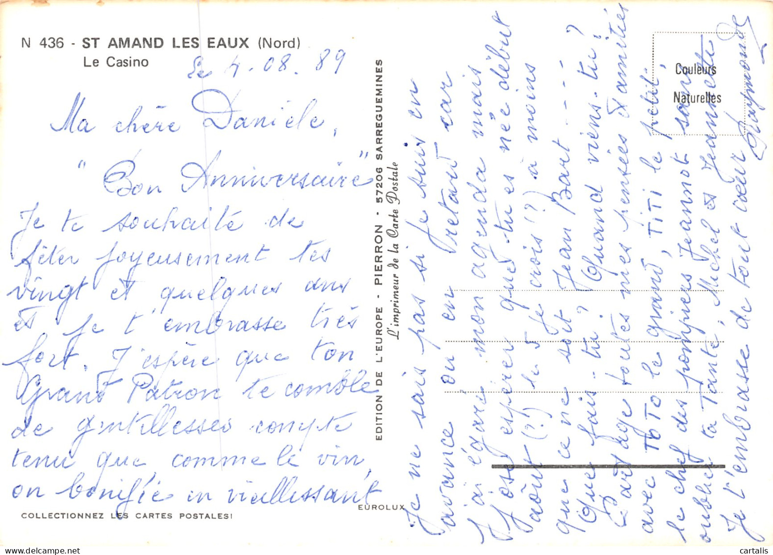 59-SAINT AMAND LES EAUX-N°3736-B/0297 - Saint Amand Les Eaux