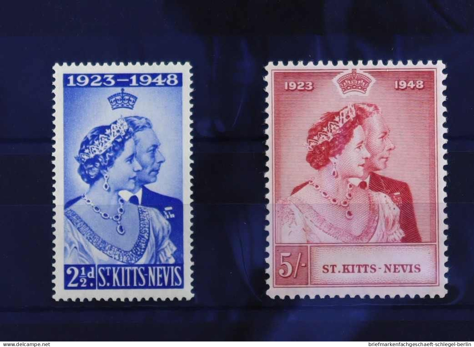 St. Kitts Nevis, 1948, 86 - 87, Postfrisch - St.Kitts And Nevis ( 1983-...)