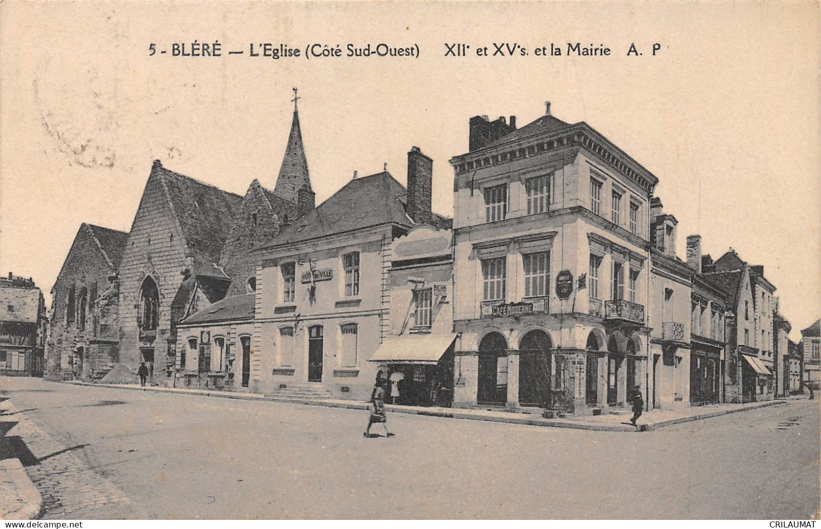 37-BLERE-eglise Et Mairie-N 6005-E/0151 - Bléré