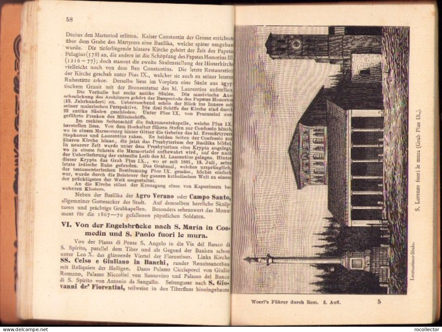 Illustrierter Rom-Führer nebst kleinem Sprachführer von Leo Woerl C4467N