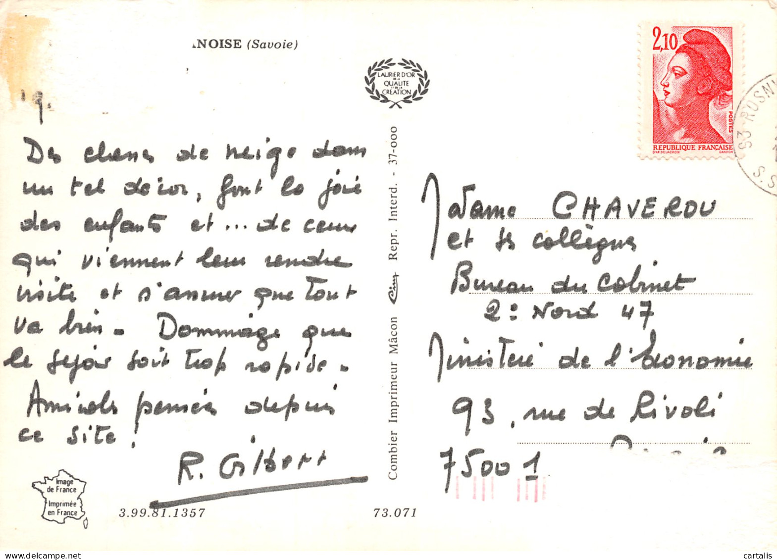 73-SAVOIE-N°3737-A/0051 - Autres & Non Classés