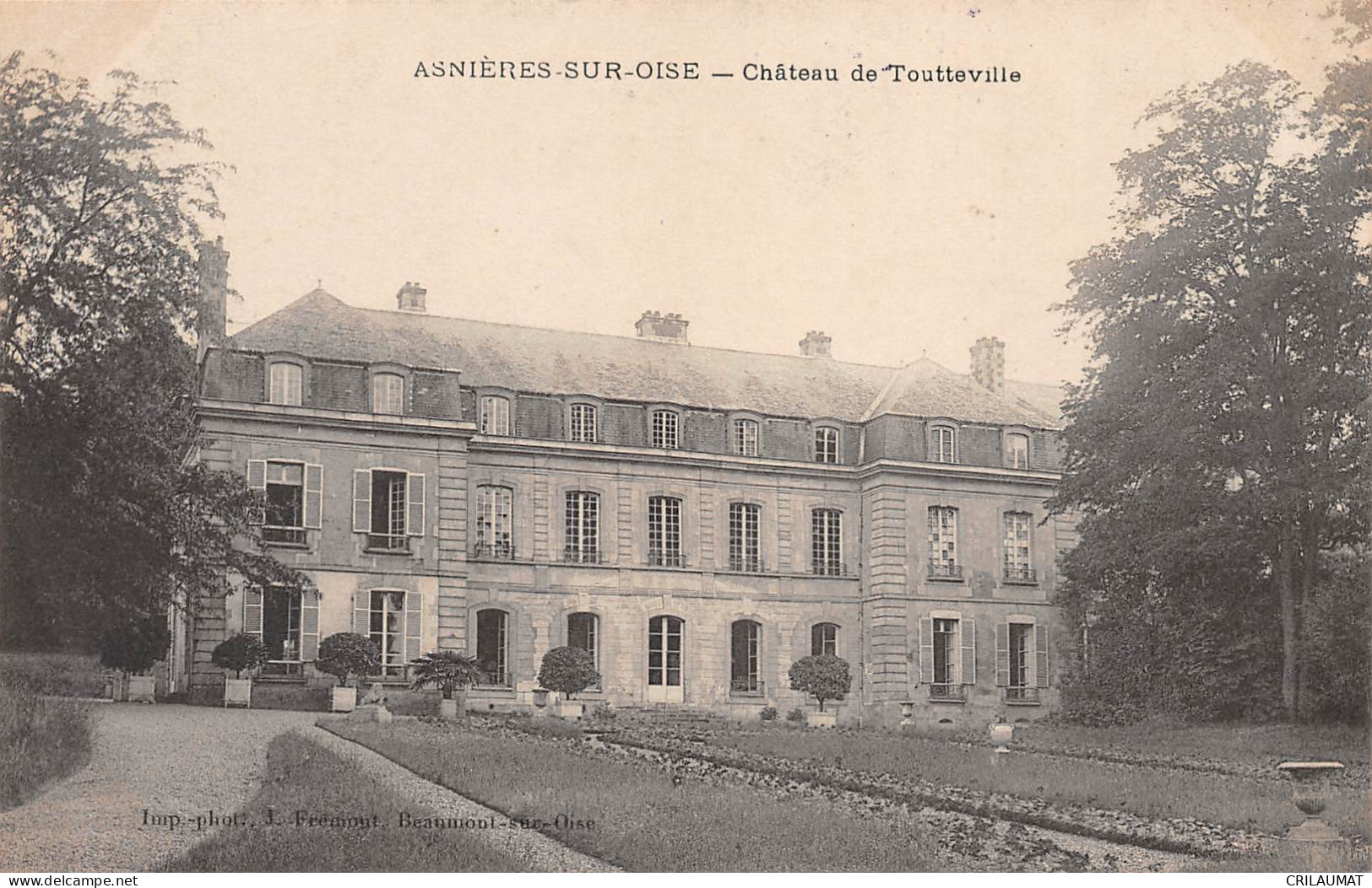 95-ASNIERES SUR OISE-Château De Toutteville-N 6005-G/0333 - Asnières-sur-Oise
