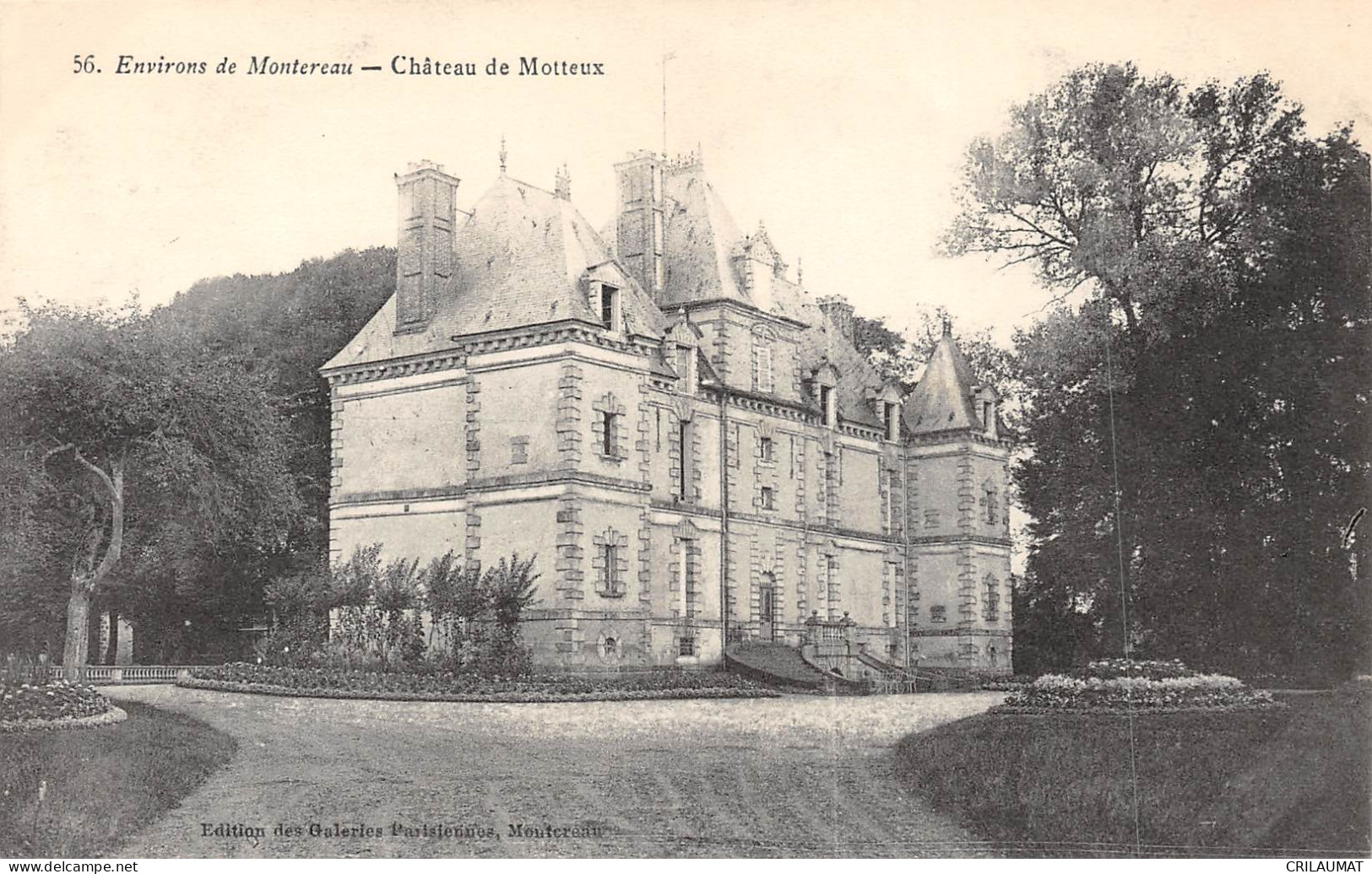 77-MONTEREAU-Château De Motteux-N 6005-G/0269 - Lorrez Le Bocage Preaux
