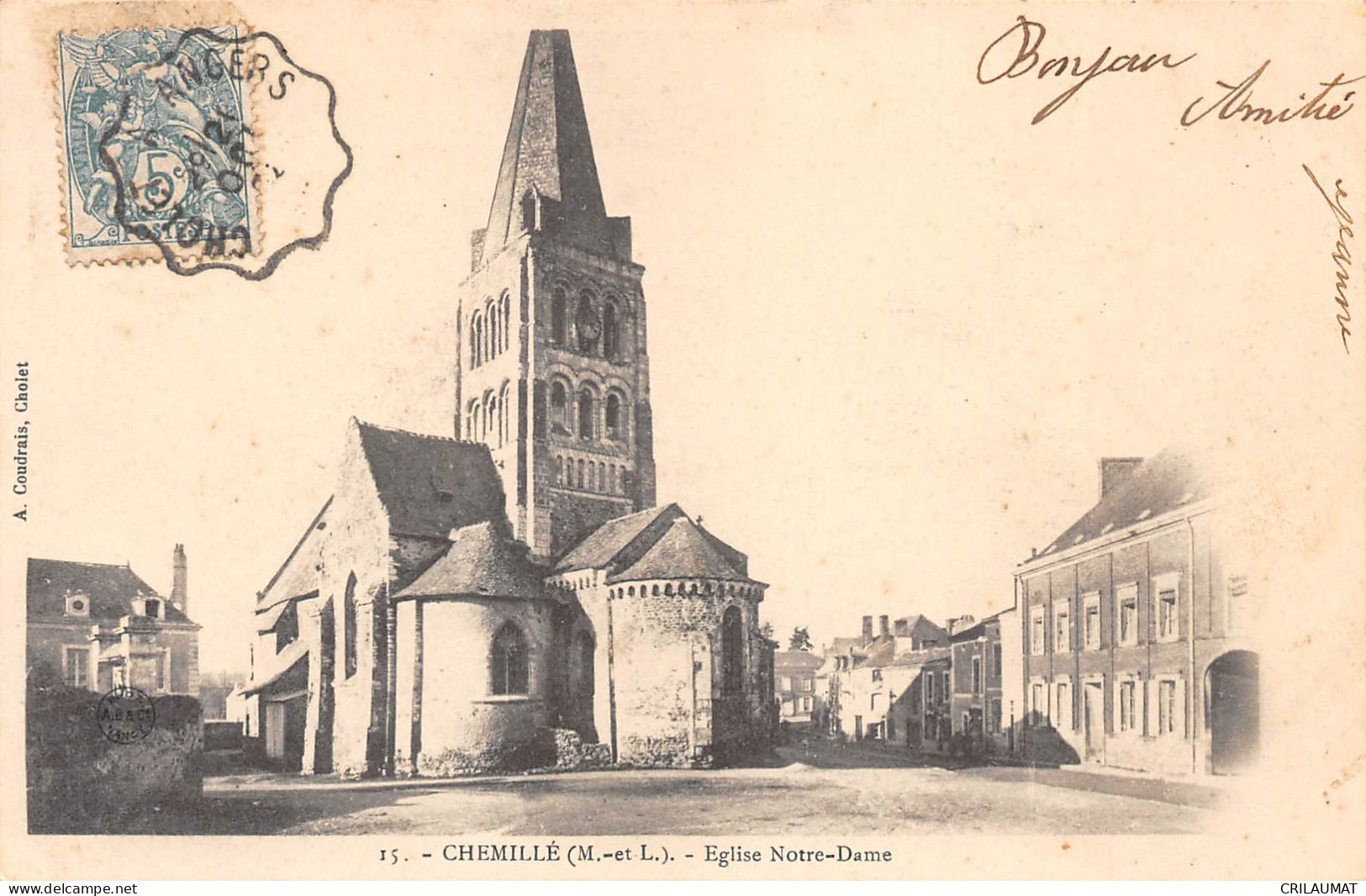 49-CHEMILLE-Eglise Notre Dame-N 6006-B/0359 - Chemille