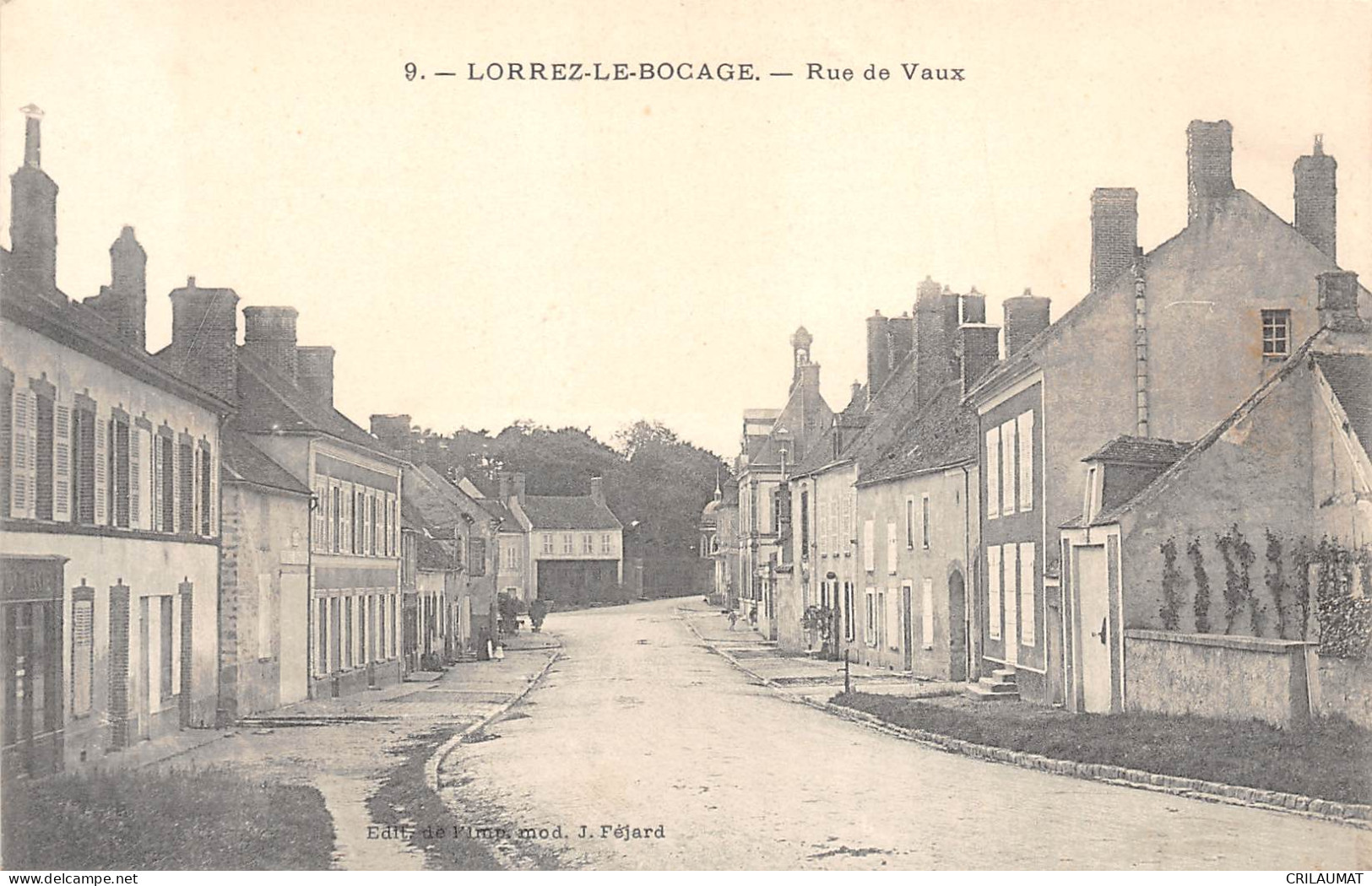 77-LORREZ LE BOCAGE-Rue De Vaux-N 6006-A/0203 - Lorrez Le Bocage Preaux