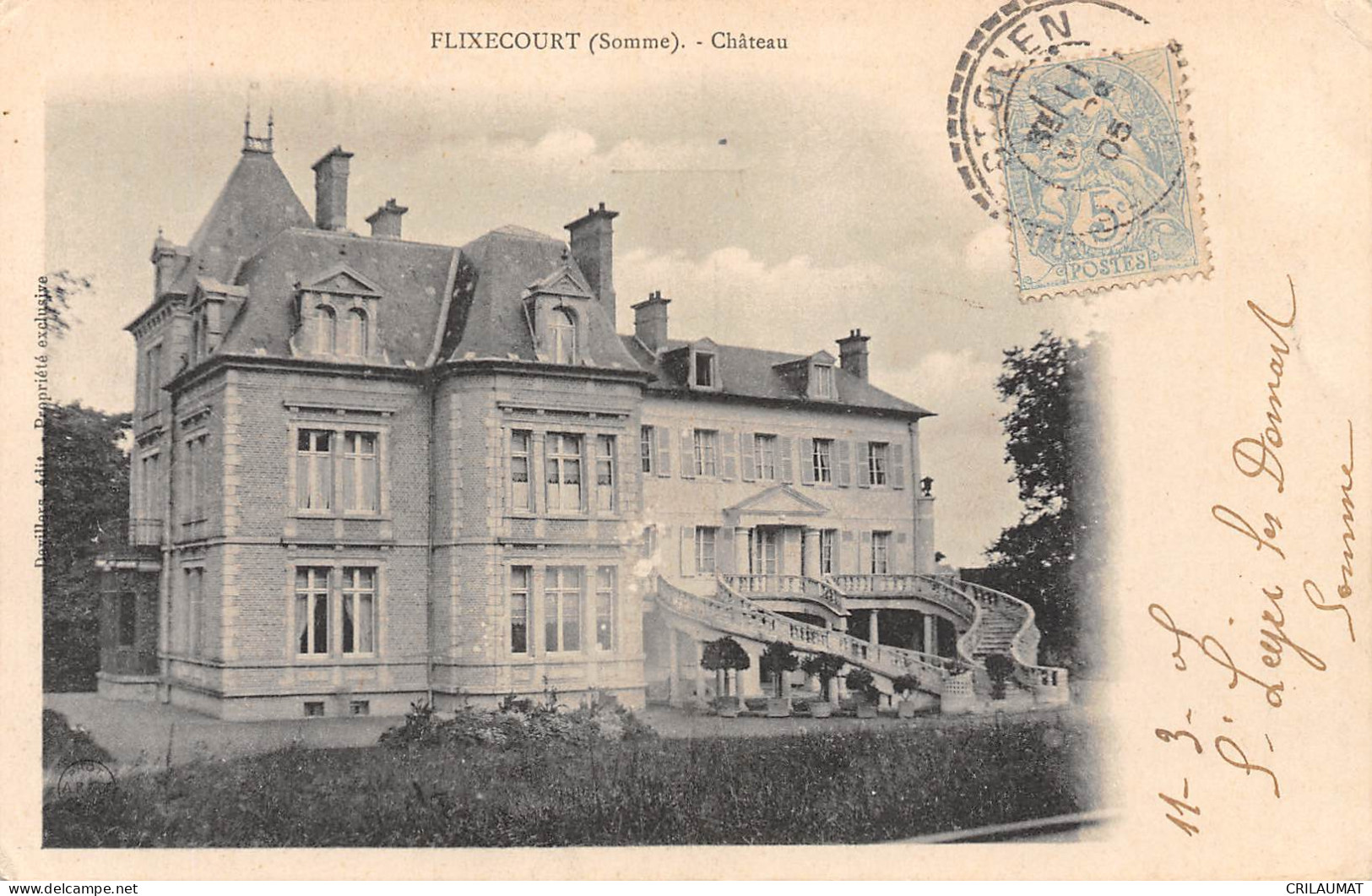 80-FLIXECOURT-Château-N 6005-H/0349 - Flixecourt