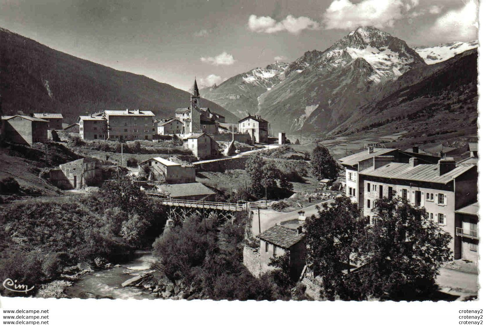 73 LANSLEVILLARD Entre Bonneval & Modane N°23 Les Gorges De L'Arc & La Dent Parachée Pont Ou Passerelle ? Hôtel VOIR DOS - Bonneval Sur Arc