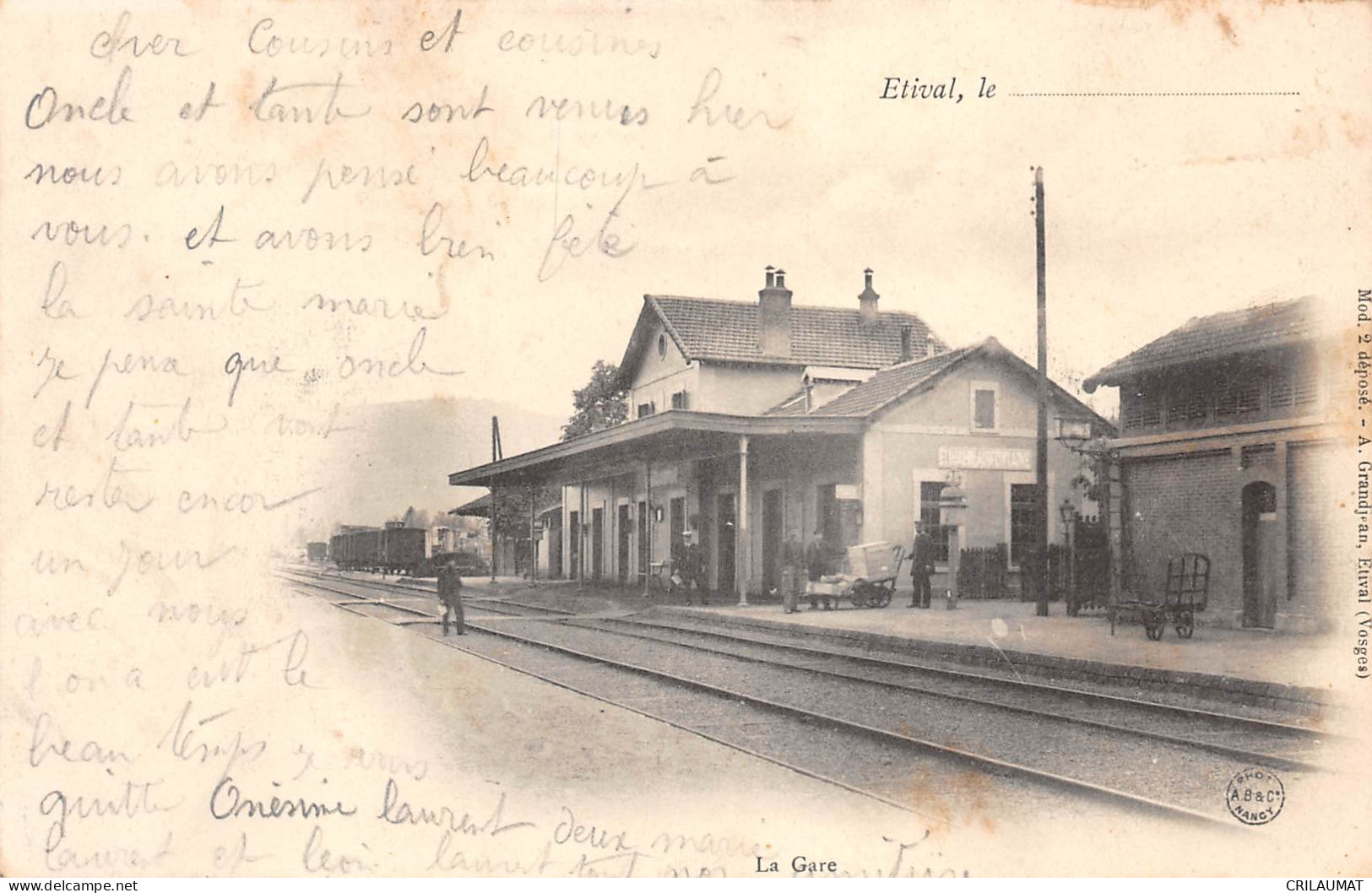 88-ETIVAL CLAIREFONTAINE-La Gare-N 6006-E/0153 - Etival Clairefontaine
