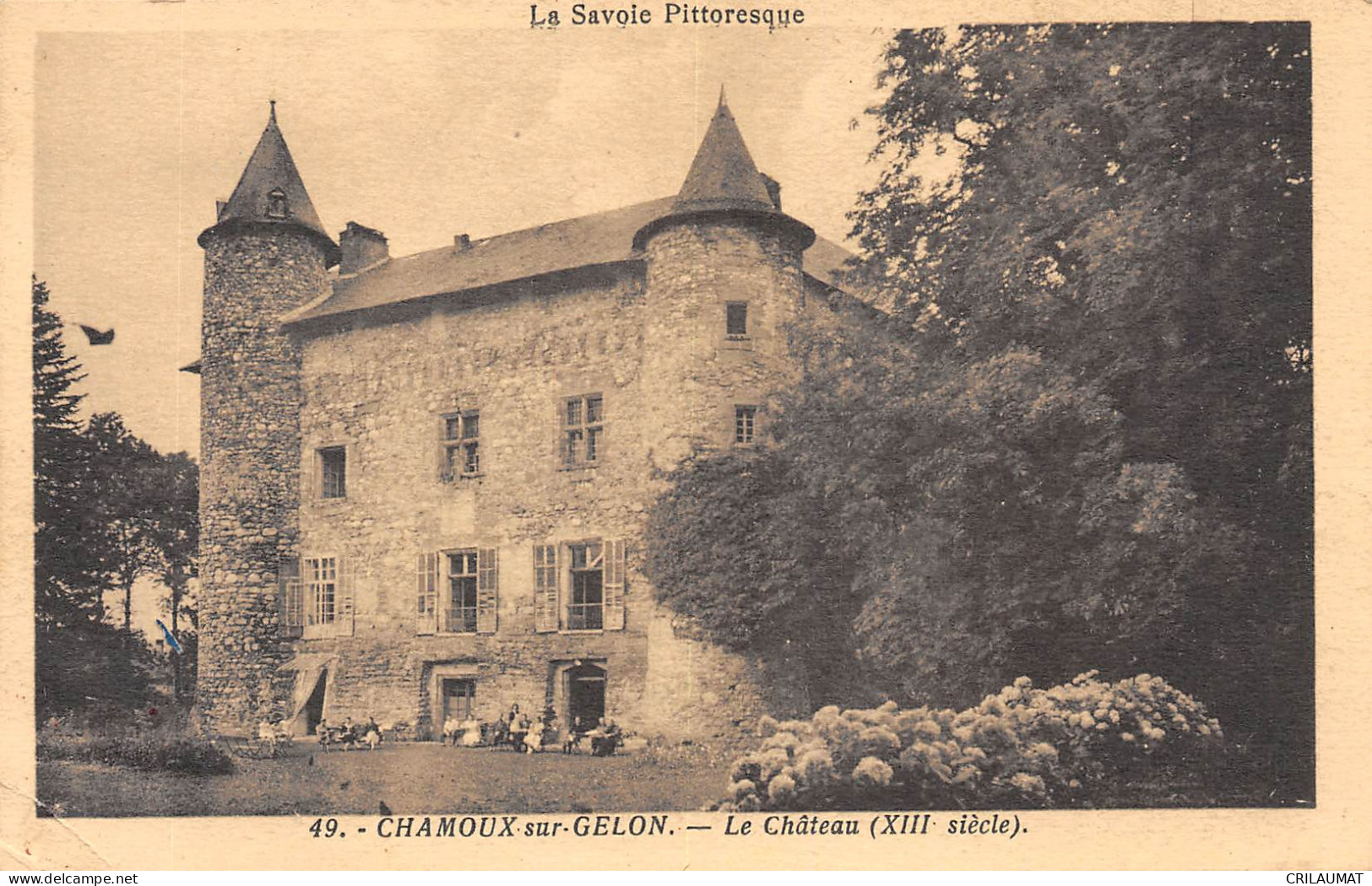 73-CHAMOUX SUR GELON-Château-N 6006-E/0091 - Chamoux Sur Gelon