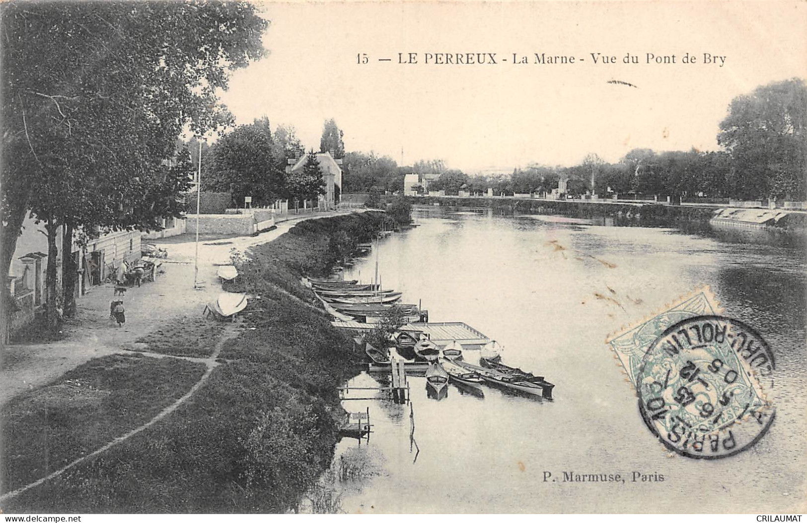 94-LE PERREUX-La Marne Vue Du Pont De Bry-N 6006-D/0249 - Le Perreux Sur Marne