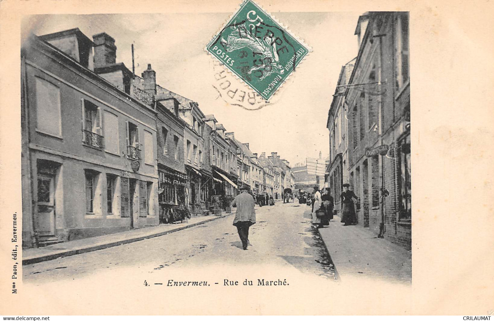 76-ENVERMEU-Rue Du Marché-N 6006-D/0189 - Envermeu