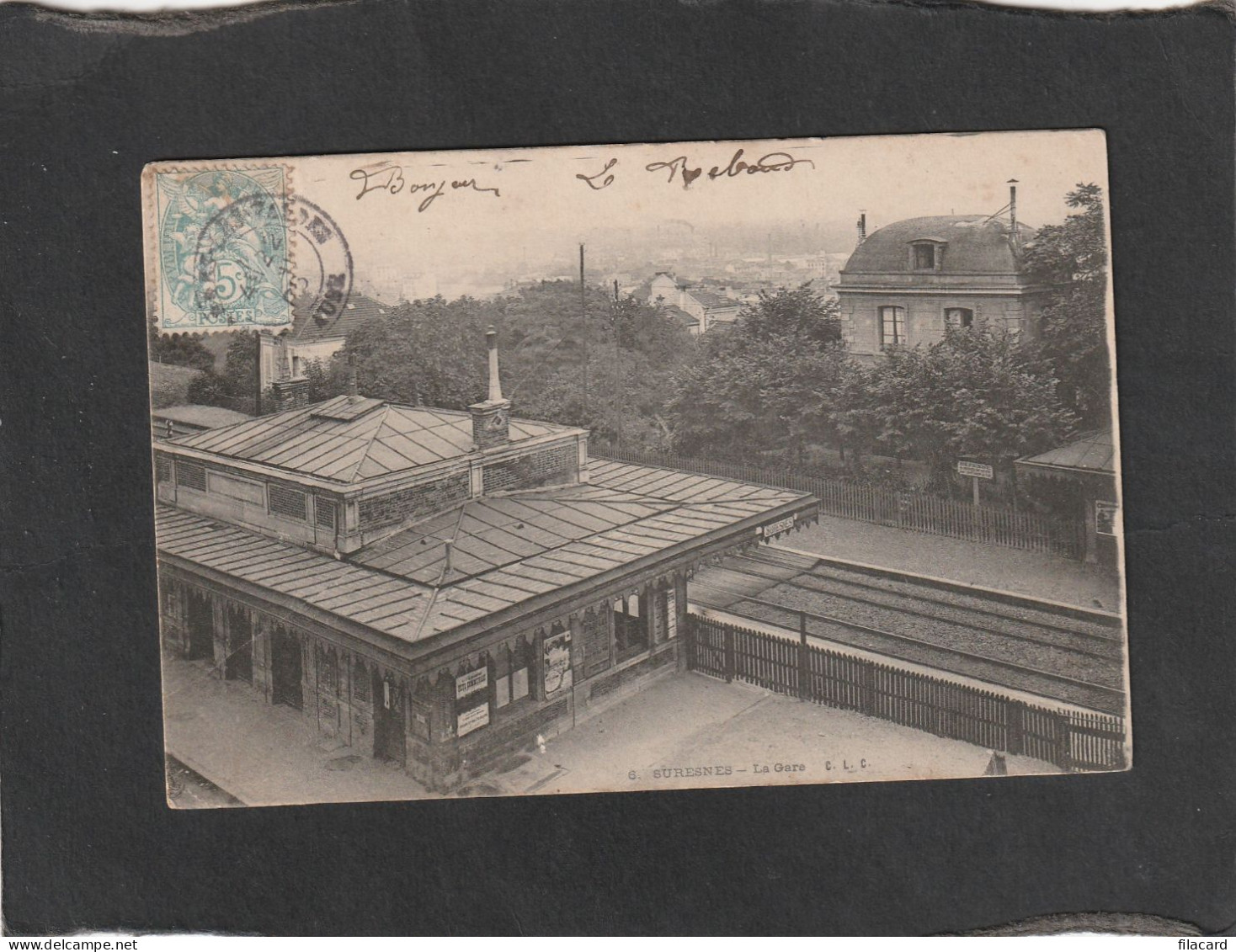 128473           Francia,    Suresnes,   La  Gare,   VG   1905 - Suresnes