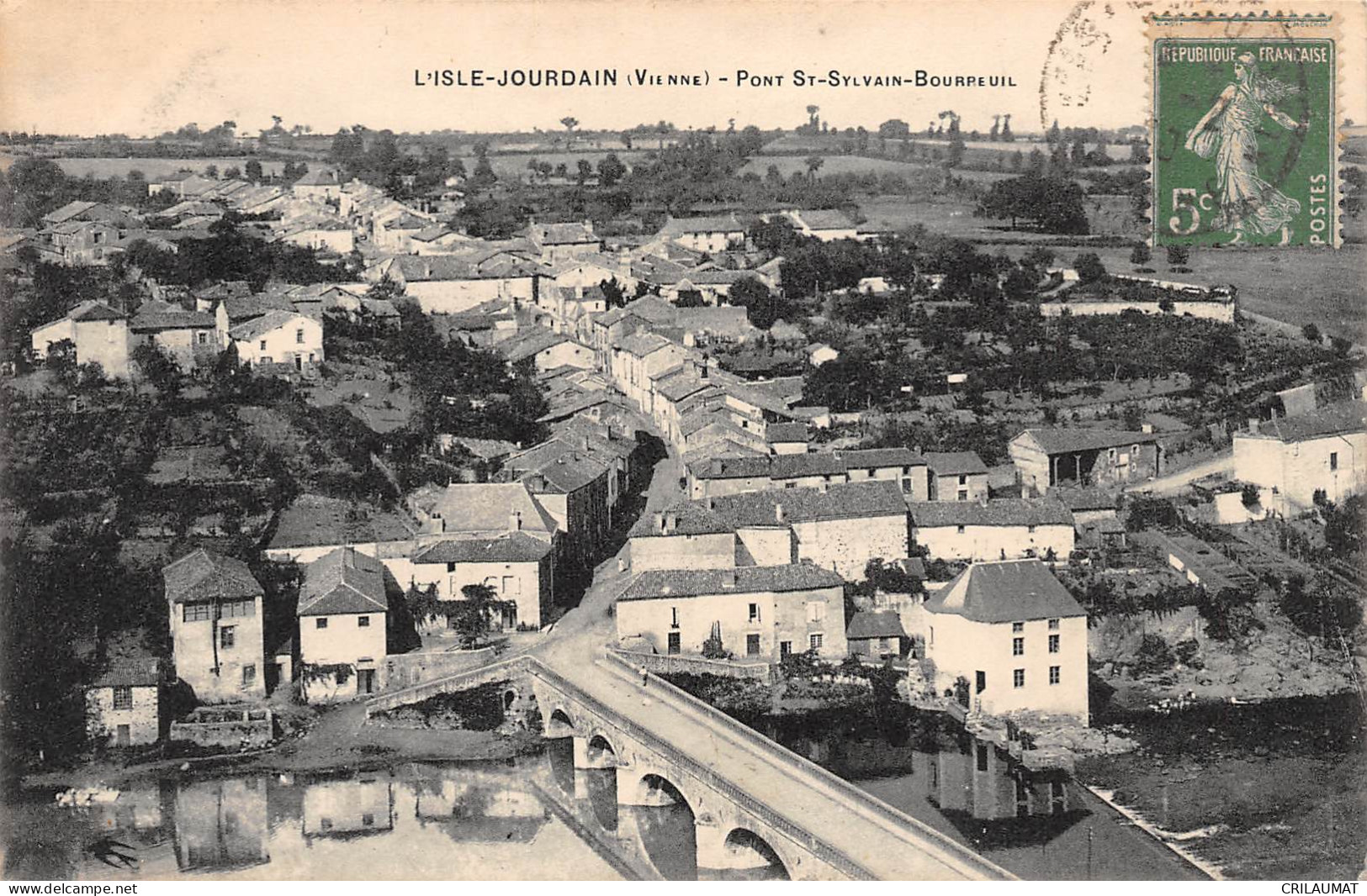 86-L ISLE JOURDAIN-Pont Saint Sylvain-Bourreuil-N 6006-C/0245 - L'Isle Jourdain