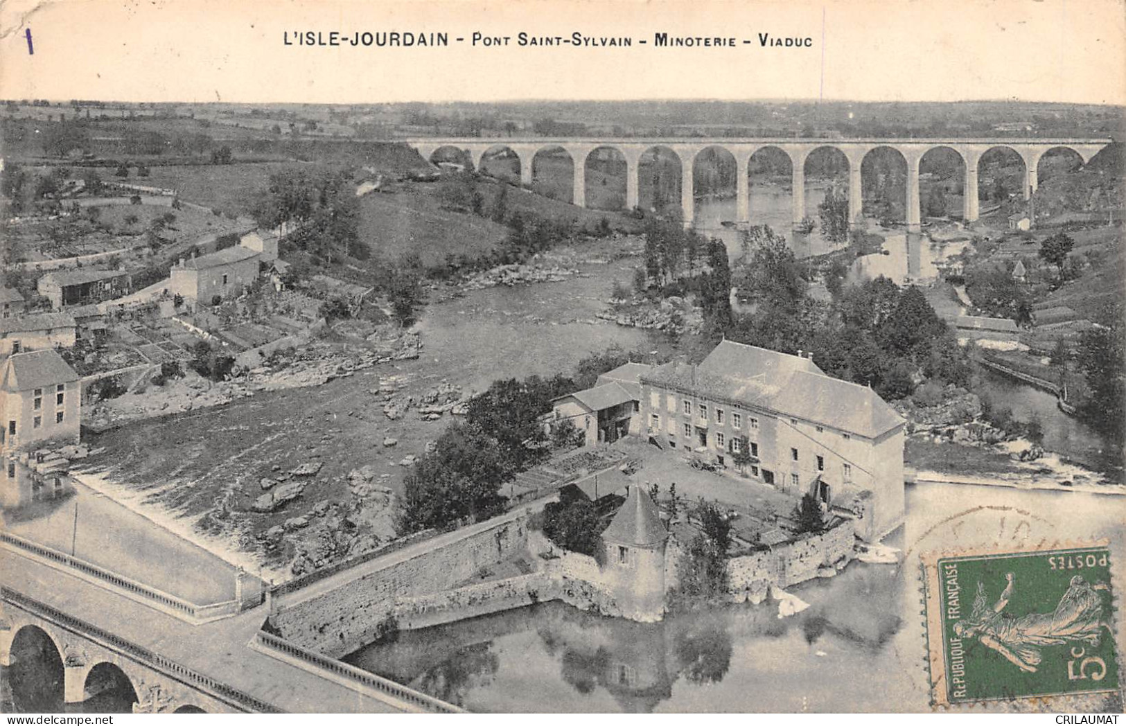 86-L ISLE JOURDAIN-Minoterie-Viaduc-N 6006-C/0241 - L'Isle Jourdain