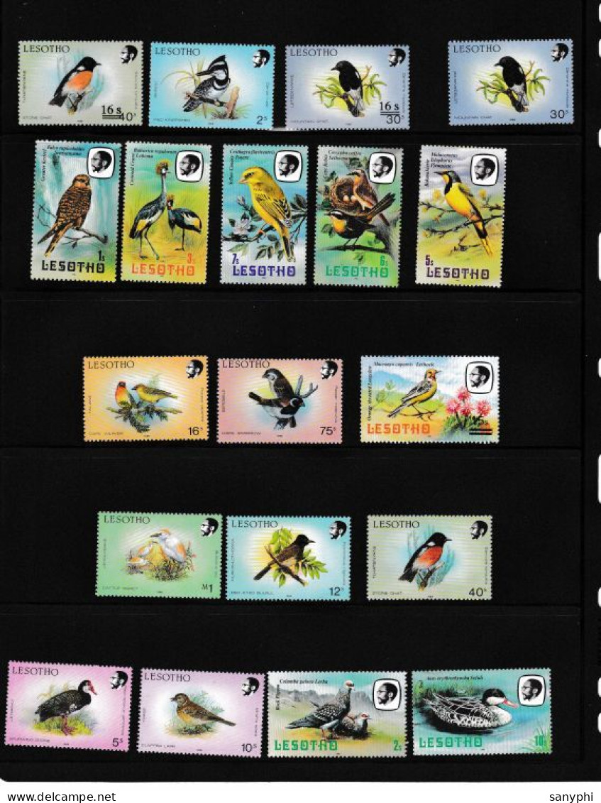 Lesotho Selection All Unused Birds Stamps ** - Other & Unclassified