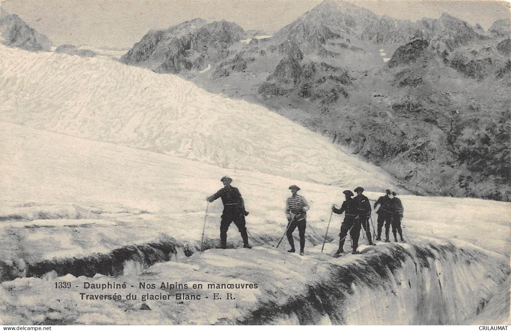 MI-CHASSEURS ALPINS-Traversée Du Glacier Blanc-N 6006-H/0323 - Humour