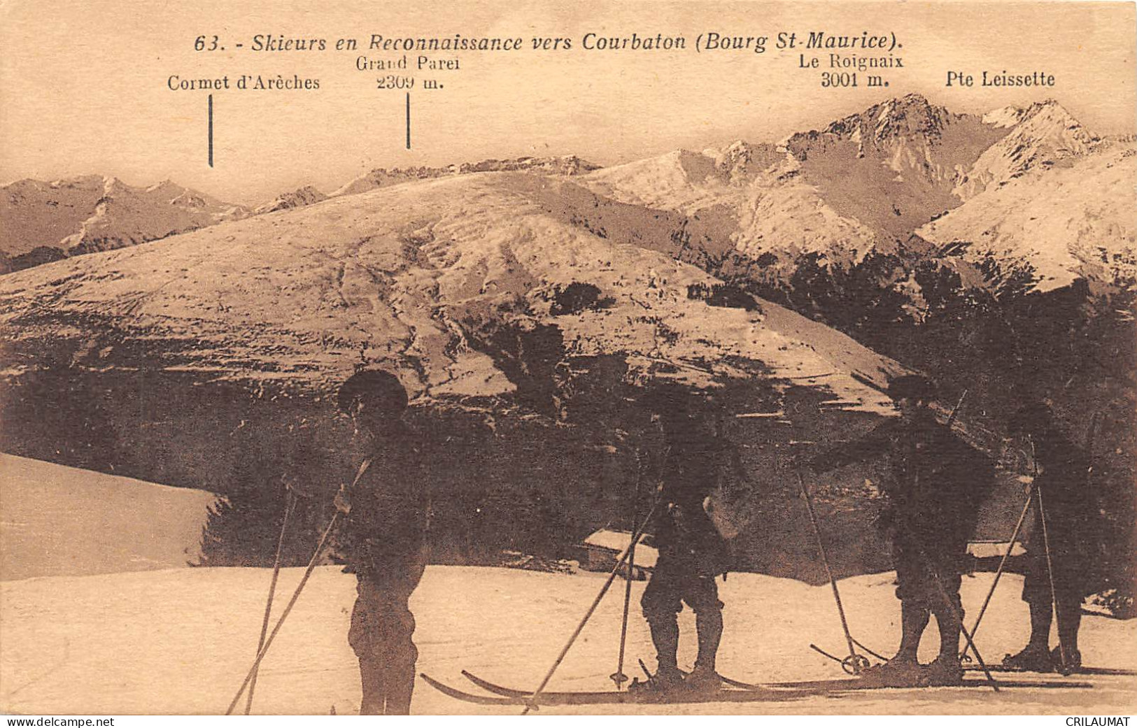 73-BOURG SAINT MAURICE-Skieurs En Reconnaissance-N 6006-H/0293 - Bourg Saint Maurice