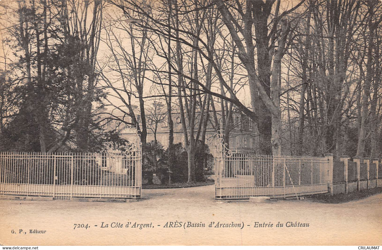 33-ARES-Entrée Du Château-N 6006-H/0099 - Arès