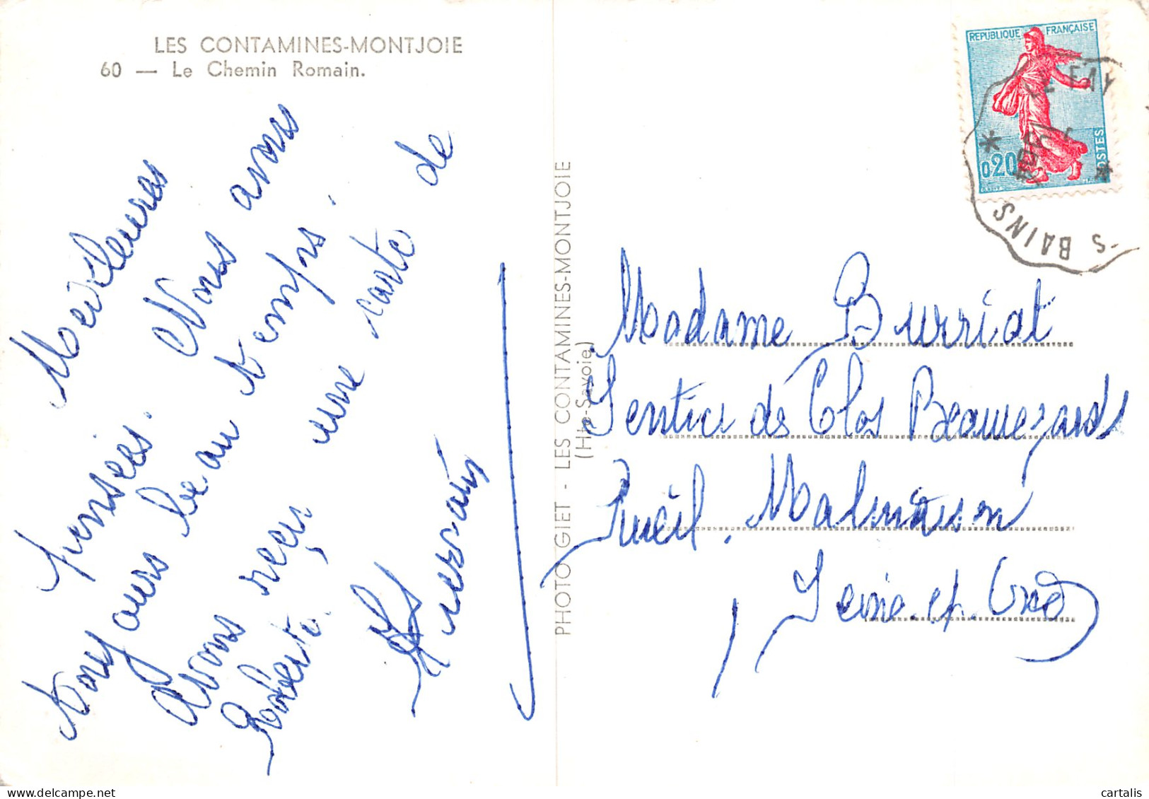 74-LES CONTAMINES MONTJOIE-N°3740-A/0047 - Les Contamines-Montjoie