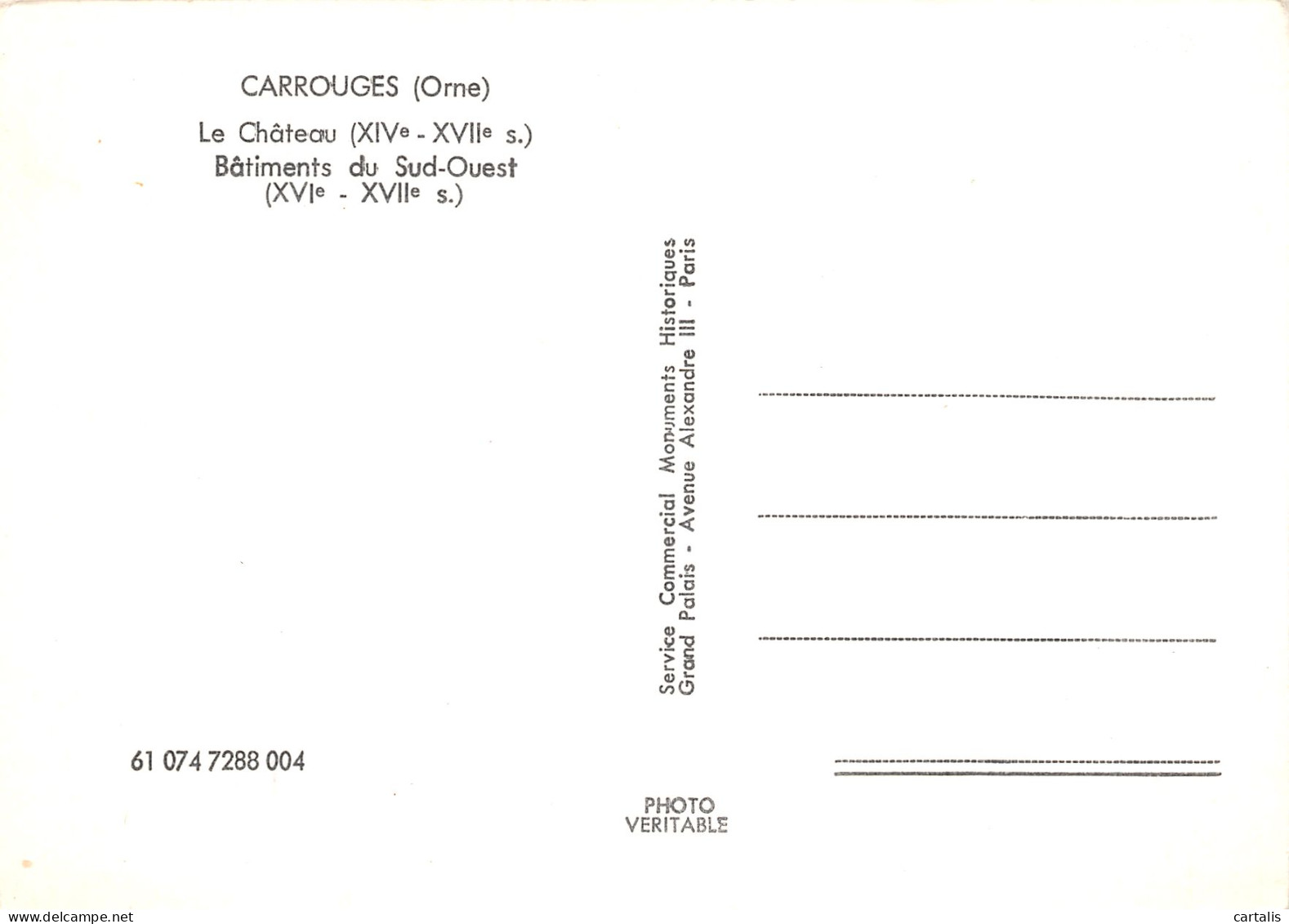 61-CARROUGES-N°3739-D/0031 - Carrouges