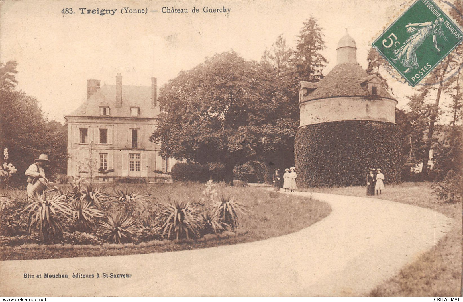 89-TREIGNY-CHATEAU DE GUERCHY-N 6007-C/0281 - Treigny