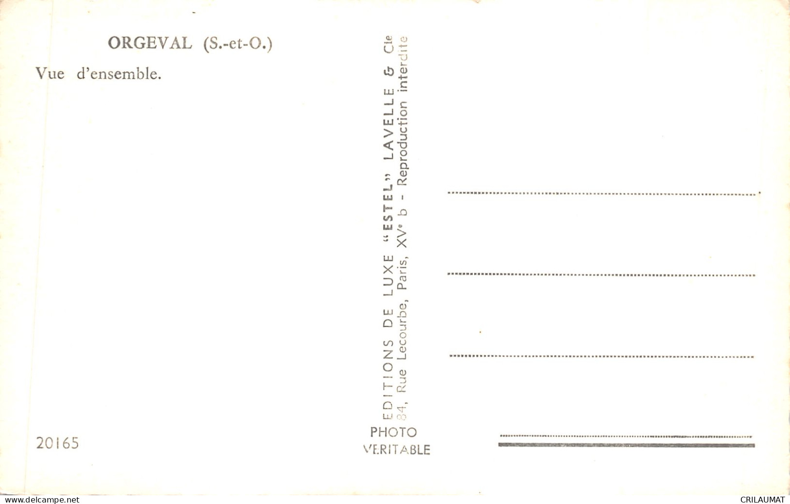 78-ORGEVAL-N 6007-C/0141 - Orgeval