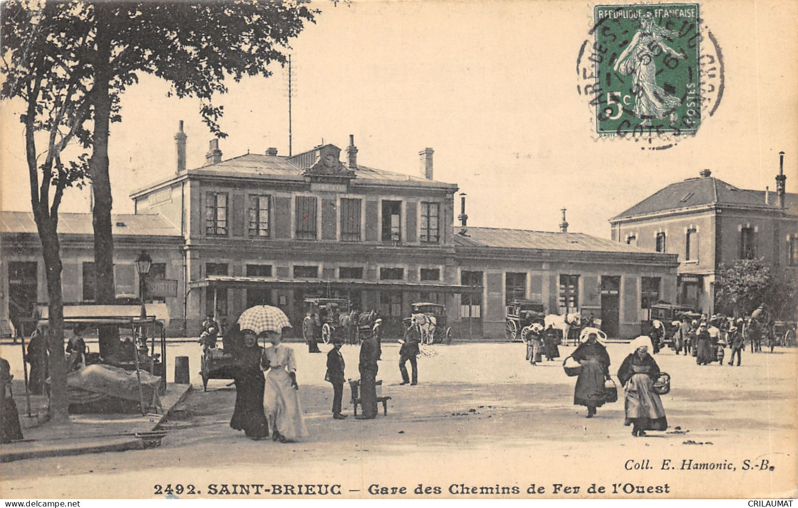22-SAINT BRIEUC-GARE CHEMINS DE FER DE L OUEST-N 6007-A/0261 - Saint-Brieuc