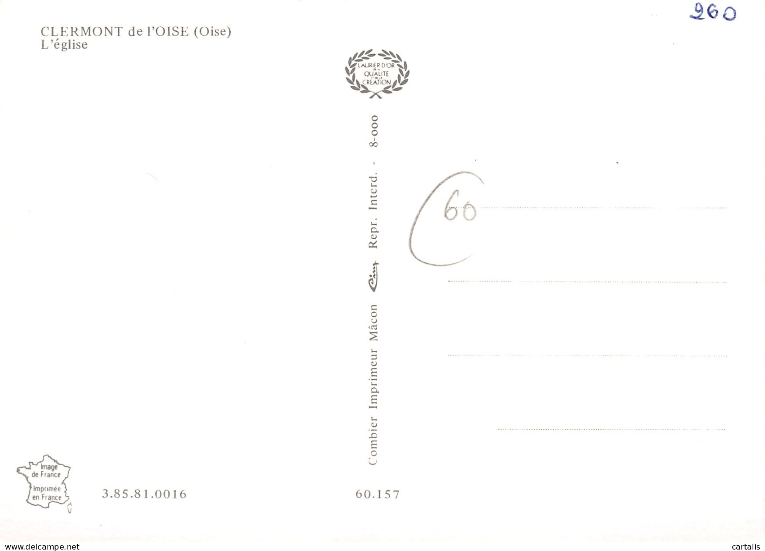 60-CLERMONT DE LOISE-N°3740-C/0235 - Clermont