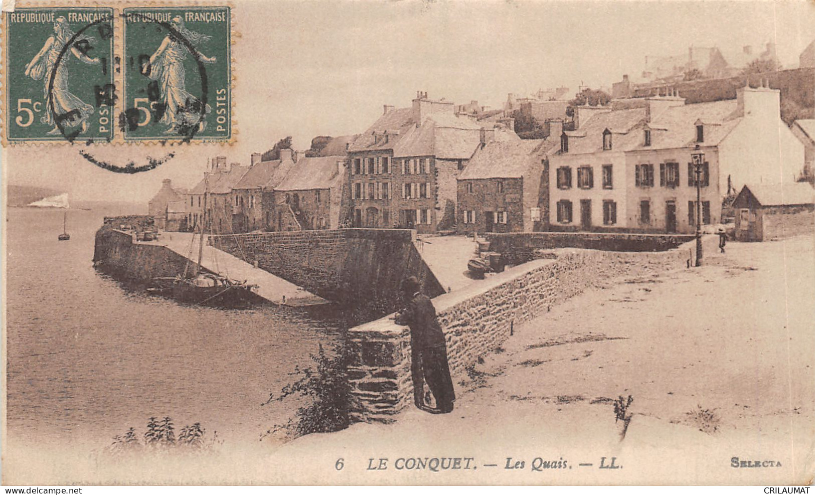 29-LE CONQUET-LES QUAIS-N 6007-F/0117 - Le Conquet