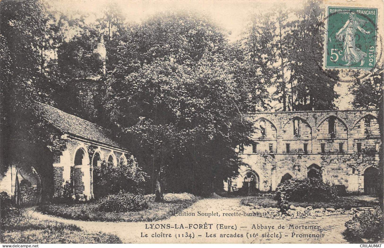 27-LYONS LA FORET-ABBAYE DE MORTEMER-N 6007-F/0073 - Lyons-la-Forêt