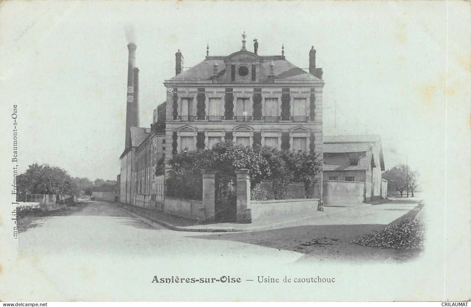 95-ASNIERES SUR OISE-USINE DE CAOUTCHOUC-N 6007-E/0343 - Asnières-sur-Oise