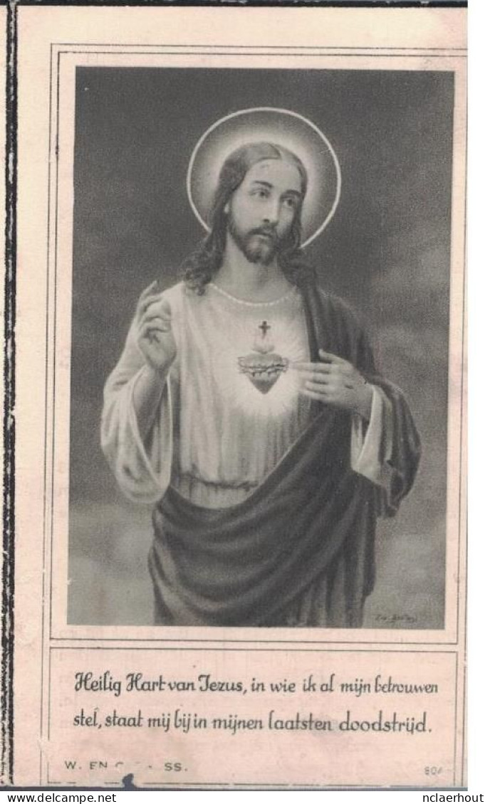 2404-02g Clement Vandevelde - Staelens Sint Laureins Eeklo 1893 - Sint Agatha Berchem 1949 - Devotion Images