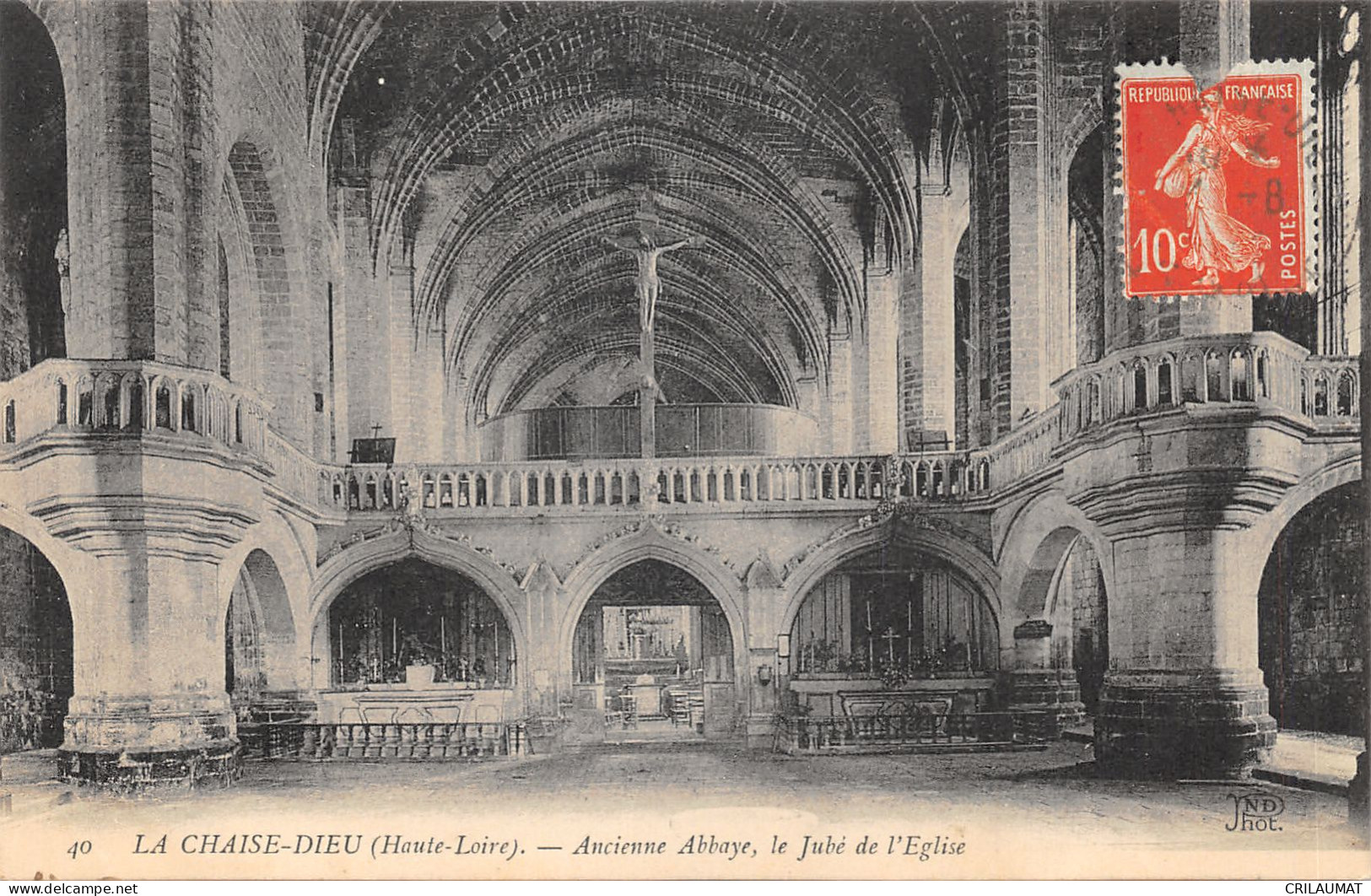 43-LA CHAISE DIEU-INTERIEUR ANCIENNE ABBAYE-N 6007-E/0087 - La Chaise Dieu