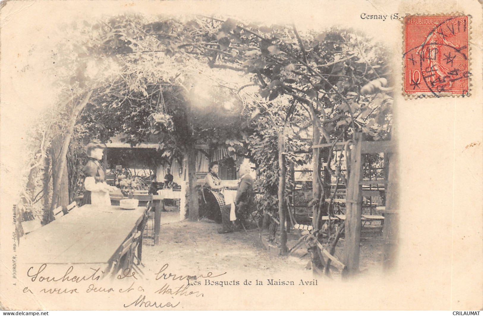 68-CERNAY-BOSQUET DE LA MAISON AVRIL-N 6008-C/0281 - Cernay