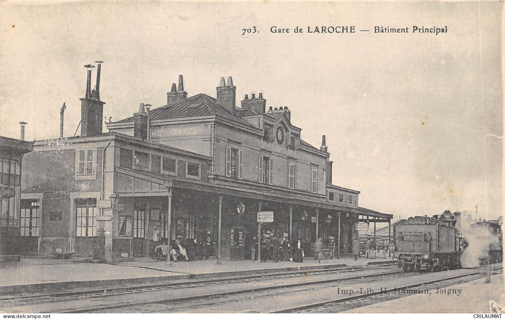 89-LAROCHE-LA GARE-LOCOMOTIVE-N 6008-C/0167 - Laroche Saint Cydroine