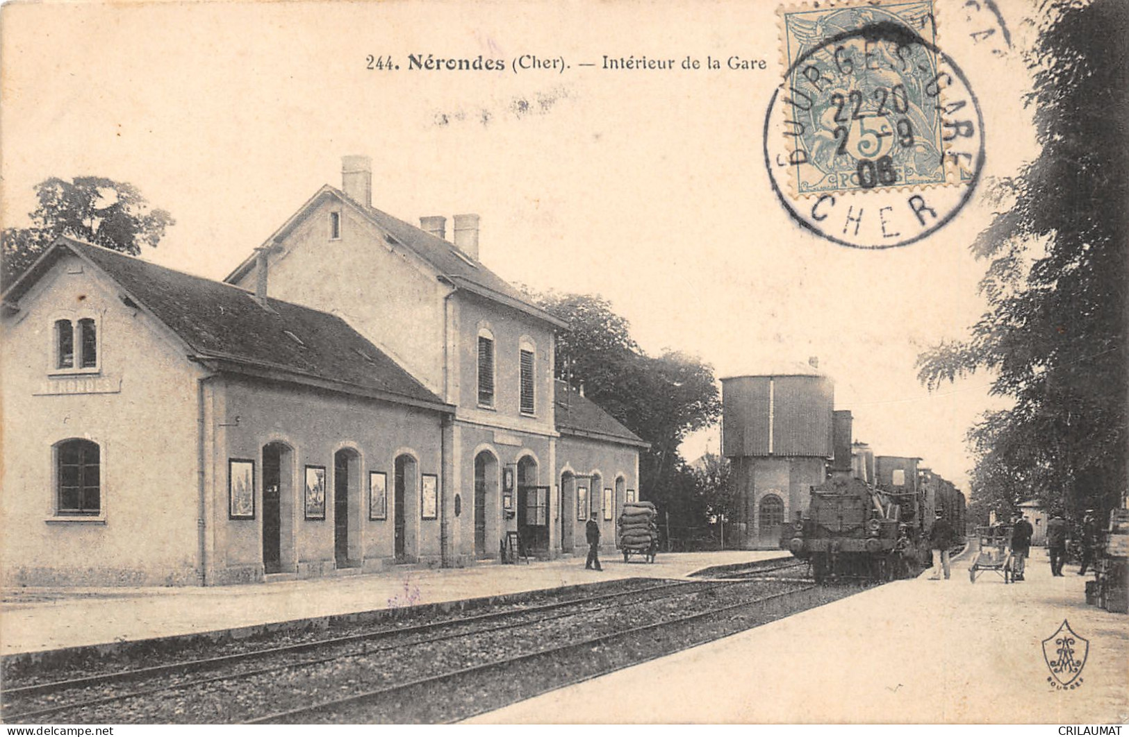 18-NERONDES-INTERIEUR DE LA GARE-N 6008-C/0087 - Nérondes