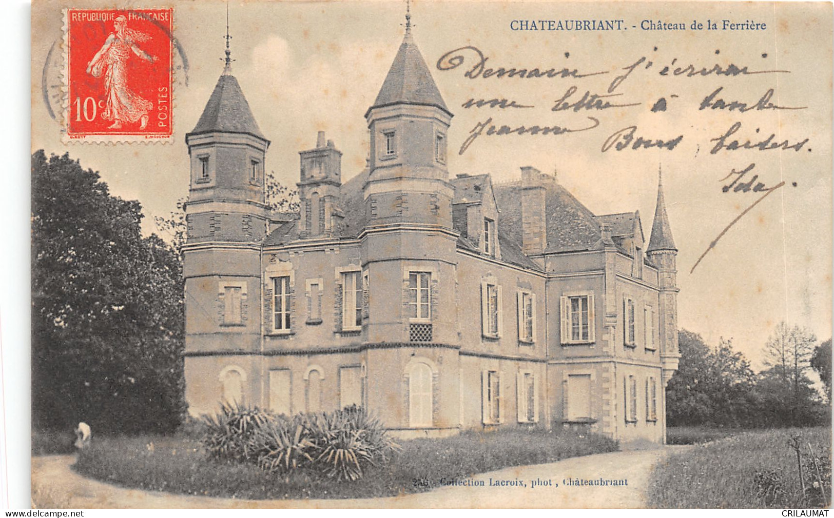 44-CHATEAUBRIANT-CHATEAU DE LA FERRIERE-N 6008-B/0009 - Châteaubriant