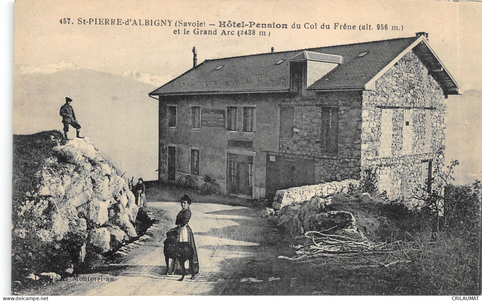 73-SAINT PIERRE D ALBIGNY-COL DU FRENE-HOTEL PENSION-N 6008-A/0181 - Saint Pierre D'Albigny