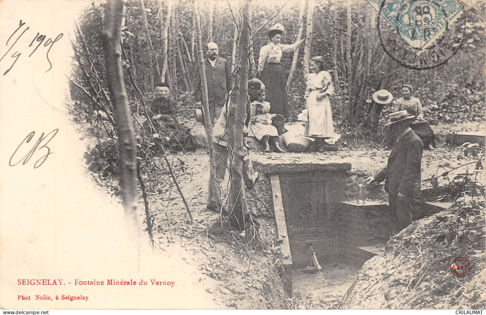 89-SEIGNELAY-FONTAINE MINERALE DU VERNOY-6011-N 6008-A/0159 - Seignelay